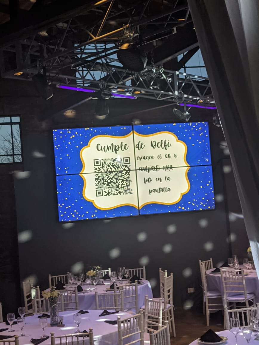 Proyección en pantalla